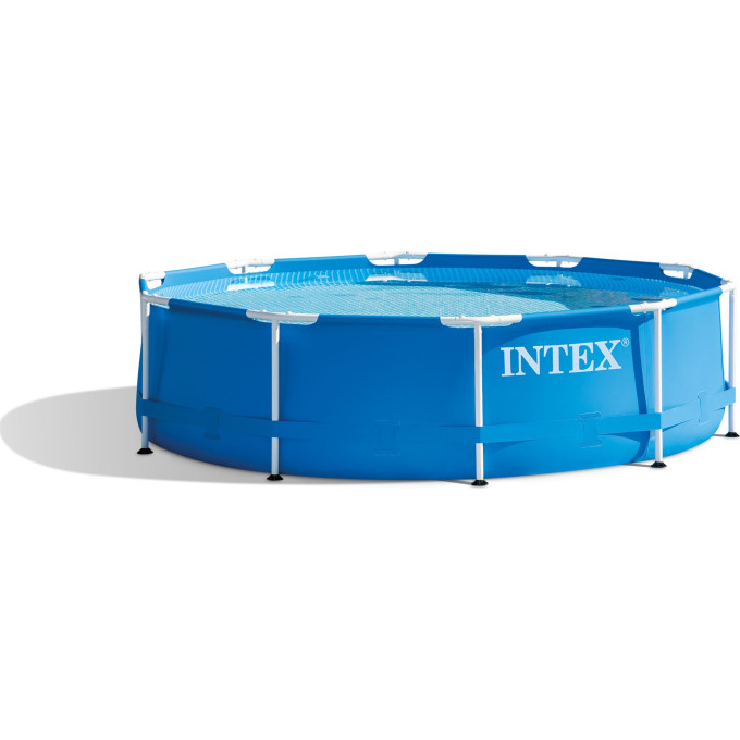 Каркасный бассейн INTEX Metal Frame 28242, 457×122 см — насос, лестница, тент, подстилка