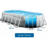 Каркасный бассейн INTEX Prism Frame 26796, 503×274×122 см — насос, лестница, тент, подстилка
